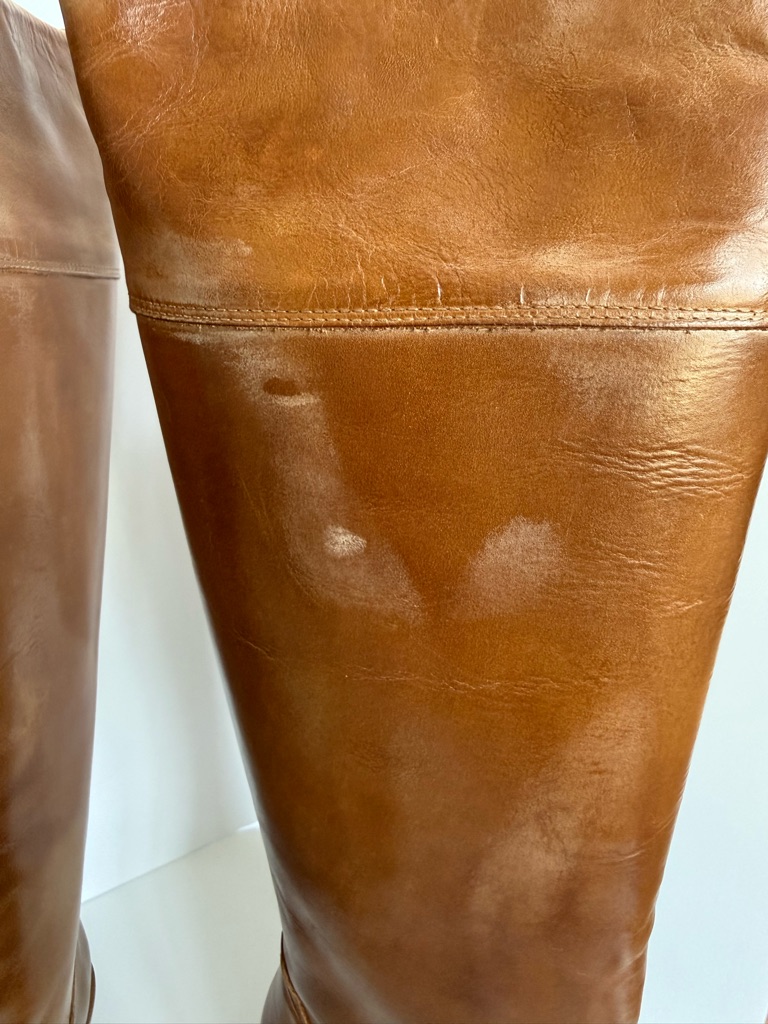 Dico Copenhagen Celina Cavalry Escovado Dark Tan Leather Boots, Size 40 — image 6 of 8